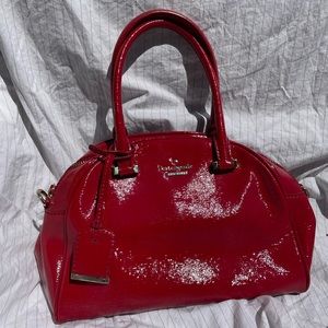 Lipstick red authentic Kate Spade bag in red patent